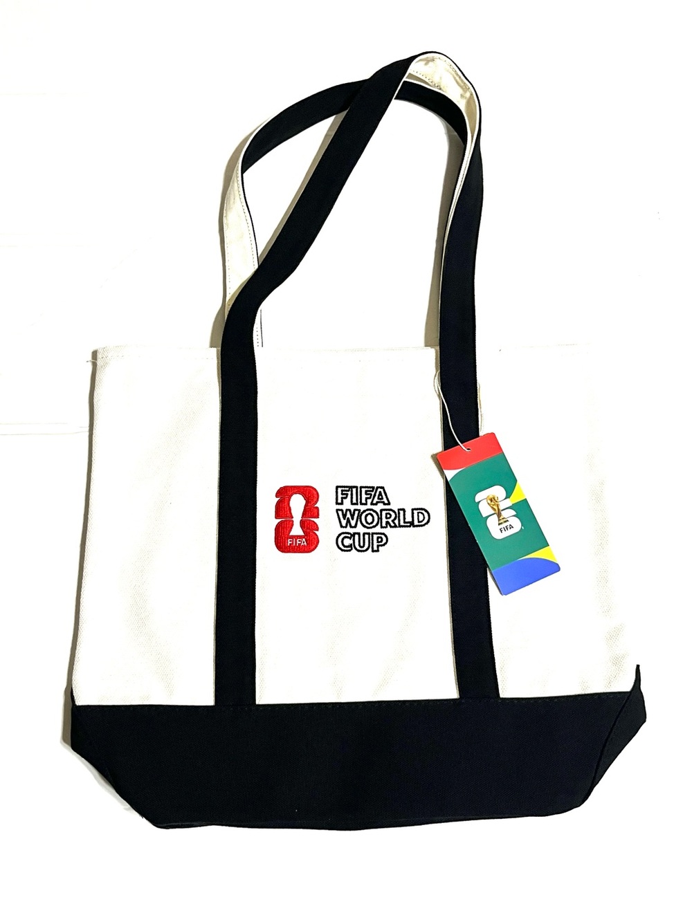 FIFA World Cup White & Black Canvas Tote Bag